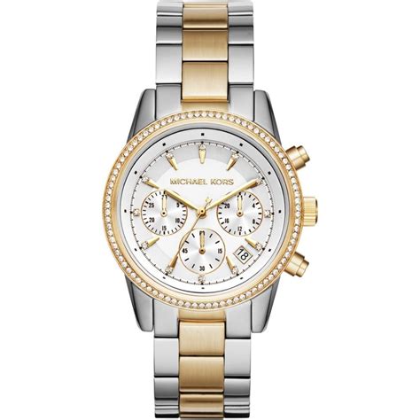 two tone watch michael kors